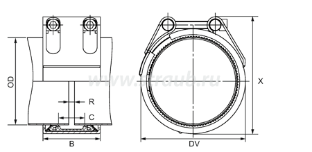 Спецификация STRAUB-METAL-GRIP d180.0 - 609.6 мм 